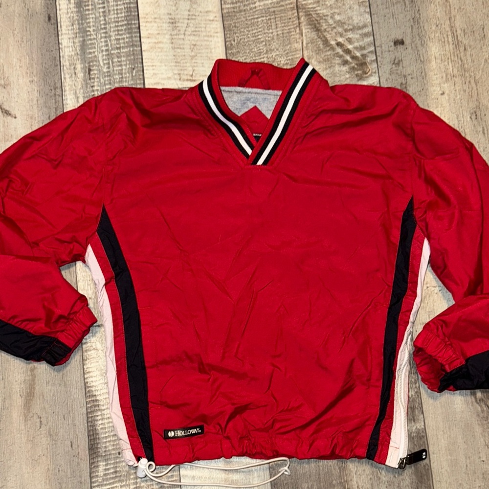 Holloway Red and Black pullover Jacket-size M
